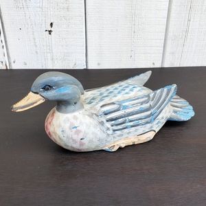 Vintage Hand Painted Wooden Carved Duck Decoy